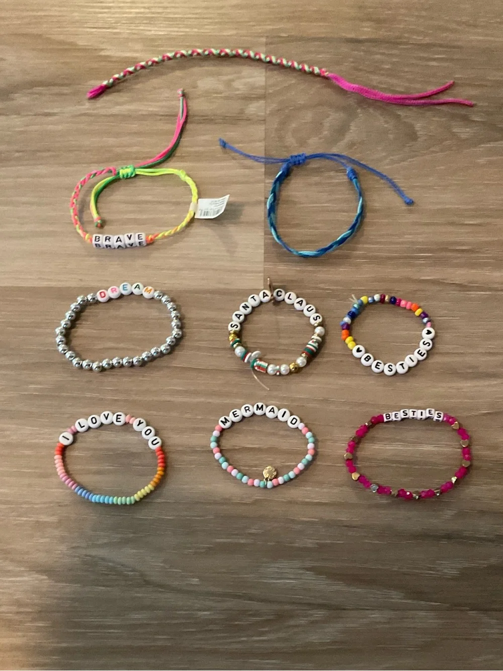 Kids Multicolor Beaded Friendship Bracelet Set